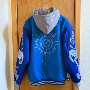 TKS THE KIGU STOP • Anime Streetwear Varsity Style Jacket - Size L